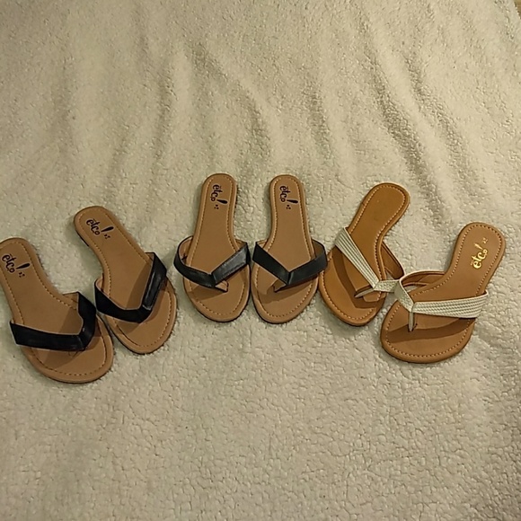 Etc Shoes - Sale 🌸Set of 3 pairs sandals  size med 7/8